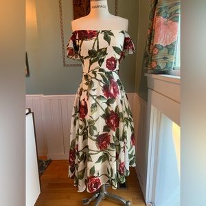 Betsey Johnson rose print dress
